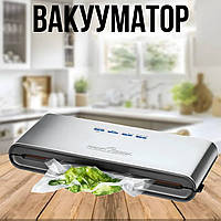 Вакууматор PC-VK 1080 120Вт 12л/мин Вакуумный упаковщик для длительного хранения продуктов Кухонный вакууматор автоматический