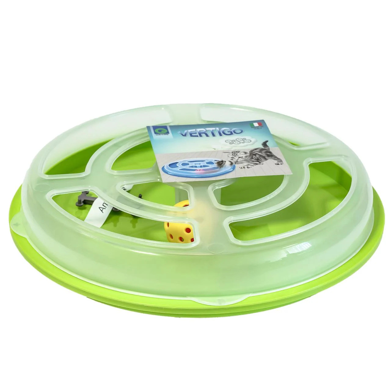 Інтерактивна іграшка для котів Georplast Vertigo , 29*5 см зелена, фото 1
