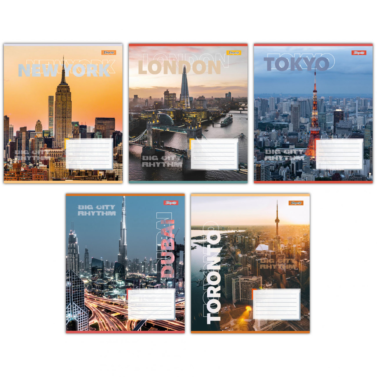 Зошит для записів 1 Вересня Cityes rhythm в асортименті 767324, фото 1