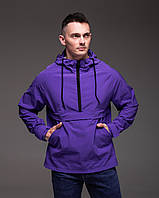 Чоловічий анорак вітровка фіолетовий