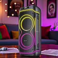 Акустична колонка 80 Вт на акумуляторі з 8-дюймовими динаміками та 2 мікрофонами ZXX-5530, фото 4