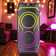 Акустична колонка 80 Вт на акумуляторі з 8-дюймовими динаміками та 2 мікрофонами ZXX-5530, фото 2