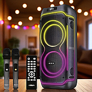 Акустична колонка 80 Вт на акумуляторі з 8-дюймовими динаміками та 2 мікрофонами ZXX-5530, фото 6