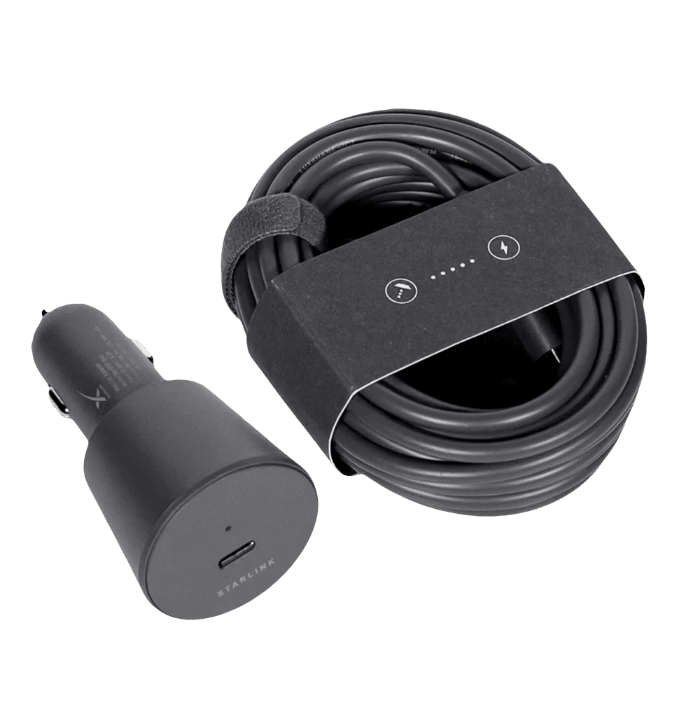 Адаптер Starlink Mini Car Adapter и кабель Mini USB-C 5 метрів для живлення Starlink Mini