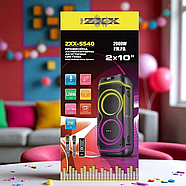 Акустична колонка 80 Вт на акумуляторі з 10-дюймовими динаміками та 2 мікрофонами ZXX-5540, фото 7