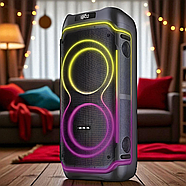 Акустична колонка 80 Вт на акумуляторі з 10-дюймовими динаміками та 2 мікрофонами ZXX-5540, фото 4