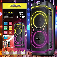 Акустична колонка 80 Вт на акумуляторі з 10-дюймовими динаміками та 2 мікрофонами ZXX-5540, фото 5
