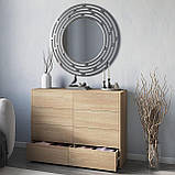Модний комод на 8 шухляд з Ламінованого ДСП Красиві сучасні комоди у вітальню 120см, фото 4