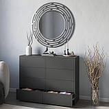 Модний комод на 8 шухляд з Ламінованого ДСП Красиві сучасні комоди у вітальню 120см, фото 2