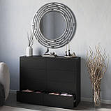 Модний комод на 8 шухляд з Ламінованого ДСП Красиві сучасні комоди у вітальню 120см, фото 3