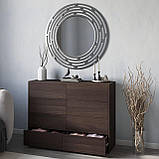 Модний комод на 8 шухляд з Ламінованого ДСП Красиві сучасні комоди у вітальню 120см, фото 6