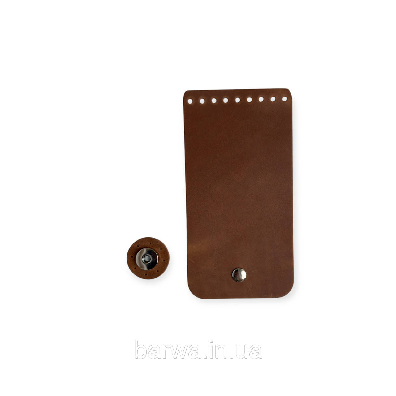 Клапан для сумки з натуральної шкіри 15х12 см. колір на вибір