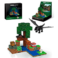 Магнітний конструктор Майнкрафт T 9923 83 деталі