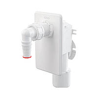 Сифон для пральної машини AlcaPlast APS4 під штукатурку, білий