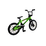 Пальчиковий велосипед BMX Donbful Металевий Фінгербайк зі змінними колесами Skatepark Fingerbike (Зелений), фото 4