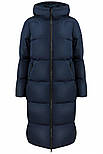 Подовжена жіноча зимова куртка Finn Flare W19-32029-101 Down fill синя S, фото 6