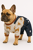 Джинсовий комбінезон для собак та котів