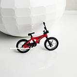 Пальчиковий велосипед BMX Donbful Металевий Фінгербайк зі змінними колесами Skatepark Fingerbike (Червоний), фото 6