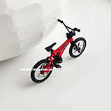 Пальчиковий велосипед BMX Donbful Металевий Фінгербайк зі змінними колесами Skatepark Fingerbike (Червоний), фото 7