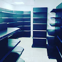 Стелаж прямий односторонній 1900*950 на 4 полиці та подіум