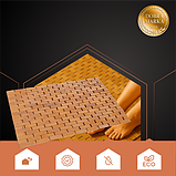 Бамбуковий протиковзкий килимок для ванни 80x50 см, Ruhhy 26048 Польща, фото 8