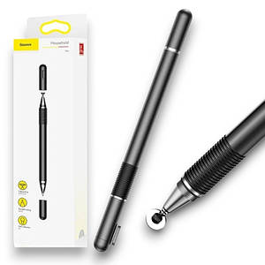 Універсальний стилус-ручка Baseus Cudgel Stylus Pen 2в1 для планшетів і смартфонів, чорний