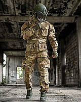 Тактичний костюм гірка мультикам sniper кишеня під гідратор Военная форма Костюм Горка камуфляж мультикам посилені коліна