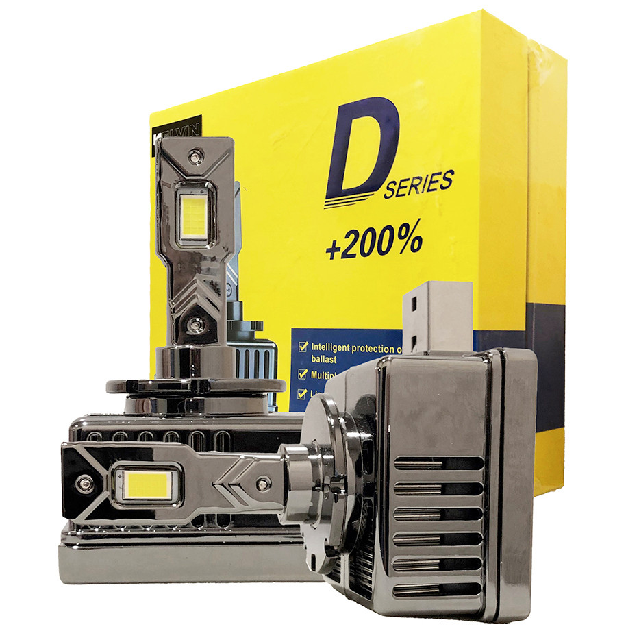 Світлодіодні LED лампи D1S KELVIN 65W 8000Lm 6000K замість ксенона, фото 1