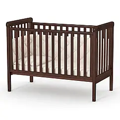 Кроватка Верес ЛД12 без колес без ящика 12.1.1.7.03, орех, коричневый