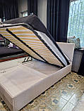 Ліжко Soho 160×200 з підйомним механізмом та системою зберігання, фото 2