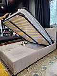 Ліжко Soho 160×200 з підйомним механізмом та системою зберігання, фото 4