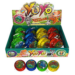 00236-5 Йо-йо, динозаври, 12 шт., у коробці