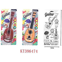 8197 А Гітара дитяча, 29 см, 2 різновиди, на аркуші