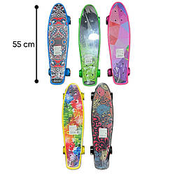 17-1 Скейт-піні-борд, довжина дошки 55 см, мікс різновидів