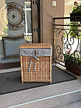 Ящик плетений 45/30/55см з лози для зберігання, фото 5