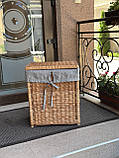 Ящик плетений 45/30/55см з лози для зберігання, фото 3