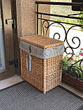 Ящик плетений 45/30/55см з лози для зберігання, фото 7