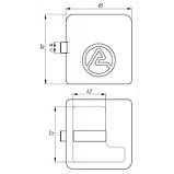 Замок навісний ASPECT ЗН-Ч-К_90 6 кл., фото 5