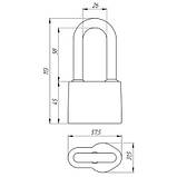 Замок навісний ASPECT ЗН-А-55-Д 3кл (К), фото 3
