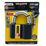 Замок навісний ASPECT ЗН-А-80 6 кл. (К), фото 4