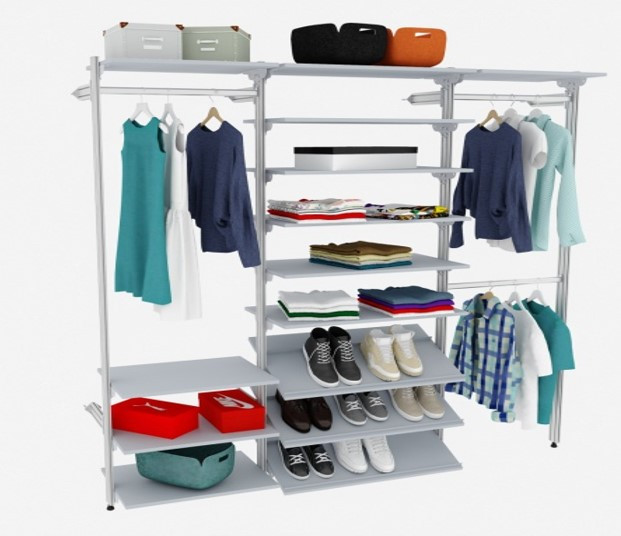 Вбиральня модульна Premio GS - 3/6 h-2030(600*3)L=1884мм, фото 1