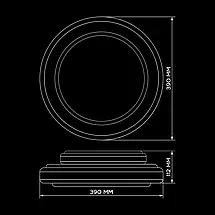 Світильник світлодіодний Biom SMART SML-R22-50/2 3000-6000K 50Вт з д/в (20918), фото 5