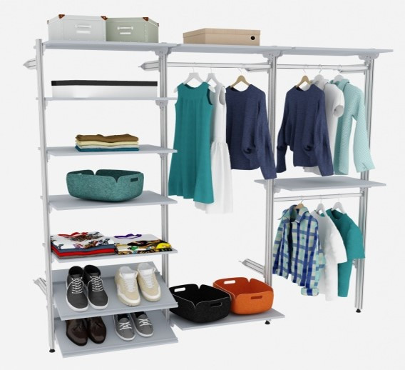 Вбиральня модульна Premio GS - 3/7 h-2030(600*3)L=1884мм, фото 1