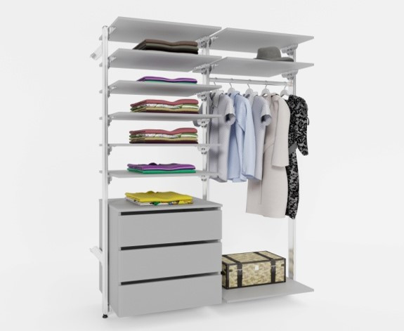 Гардеробна система GS-2\7 H-2030(800*2)L=1663мм, фото 1