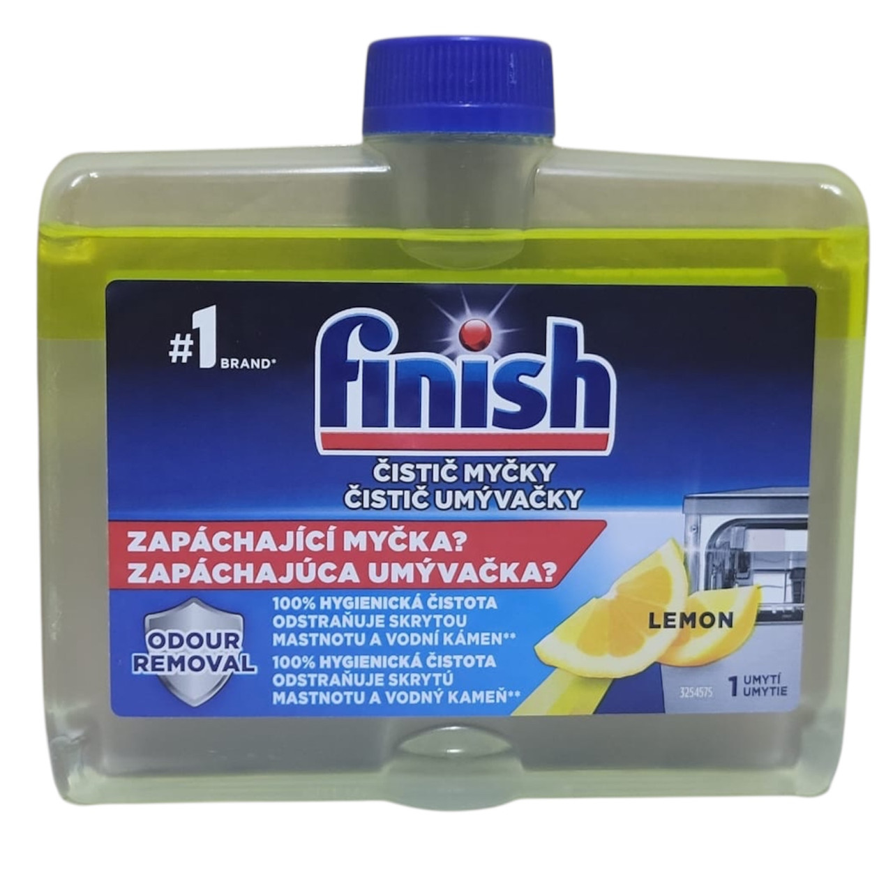 Очищувач для посудомийної машини Finish Lemon,250ml, фото 1