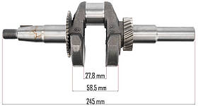 Колінвал для двигуна PM GX160 WK20 колінчастий вал бензинового мотора запасна частина двигуна