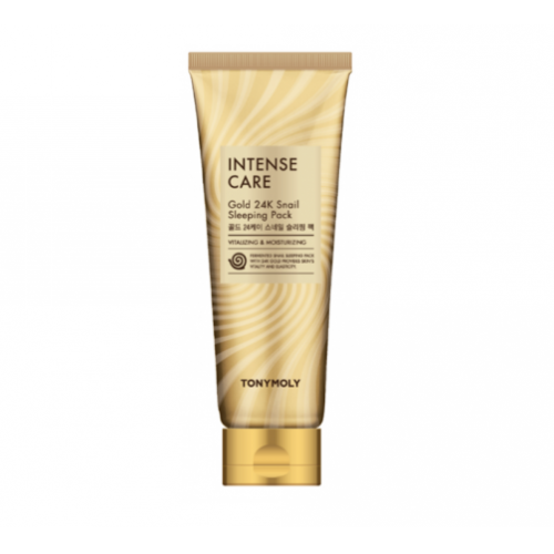 Маска нічна з 24K золотом та равликовим муцином Tony Moly Gold 24K Snail Sleeping Pack 150 мл