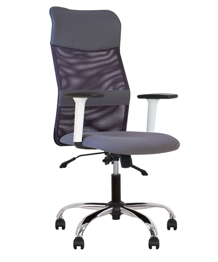 Крісло офісне Ultra GTR tilt white AC-80 CHR68 сітка OH-14, Sm-03, Eсo-70 (Новий Стиль ТМ)