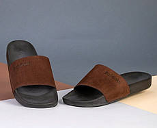 Шльопанці чоловічі шкіряні коричневі