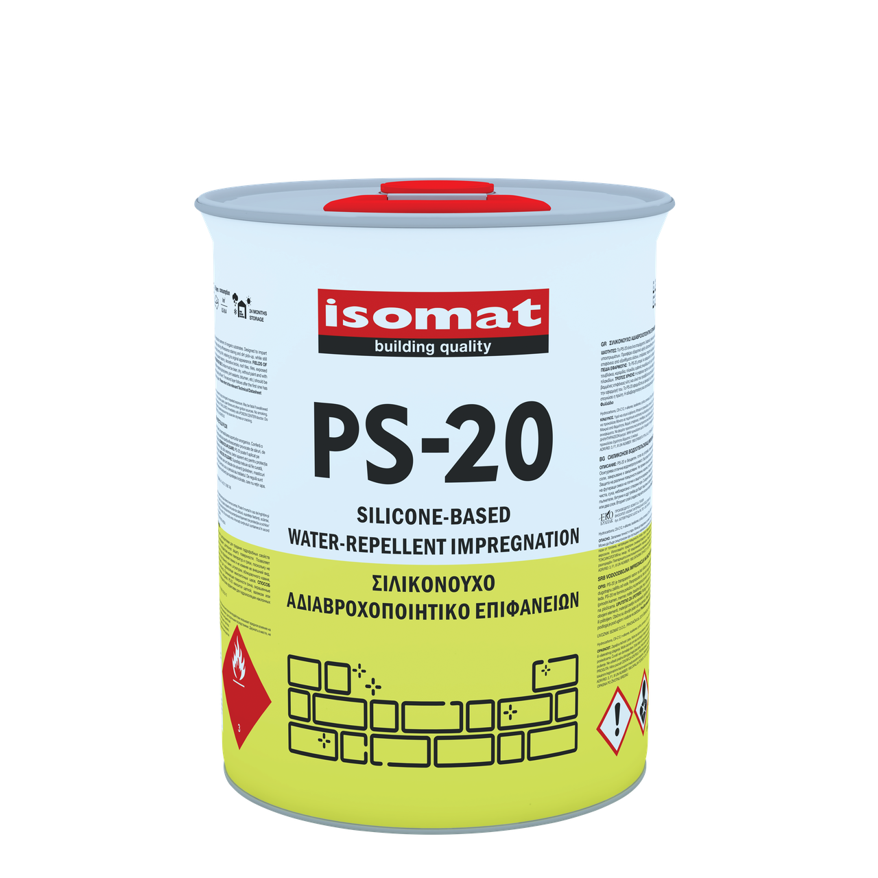 Водовідштовхувальне просочення на основі силікону Isomat PS-20 3л, фото 1